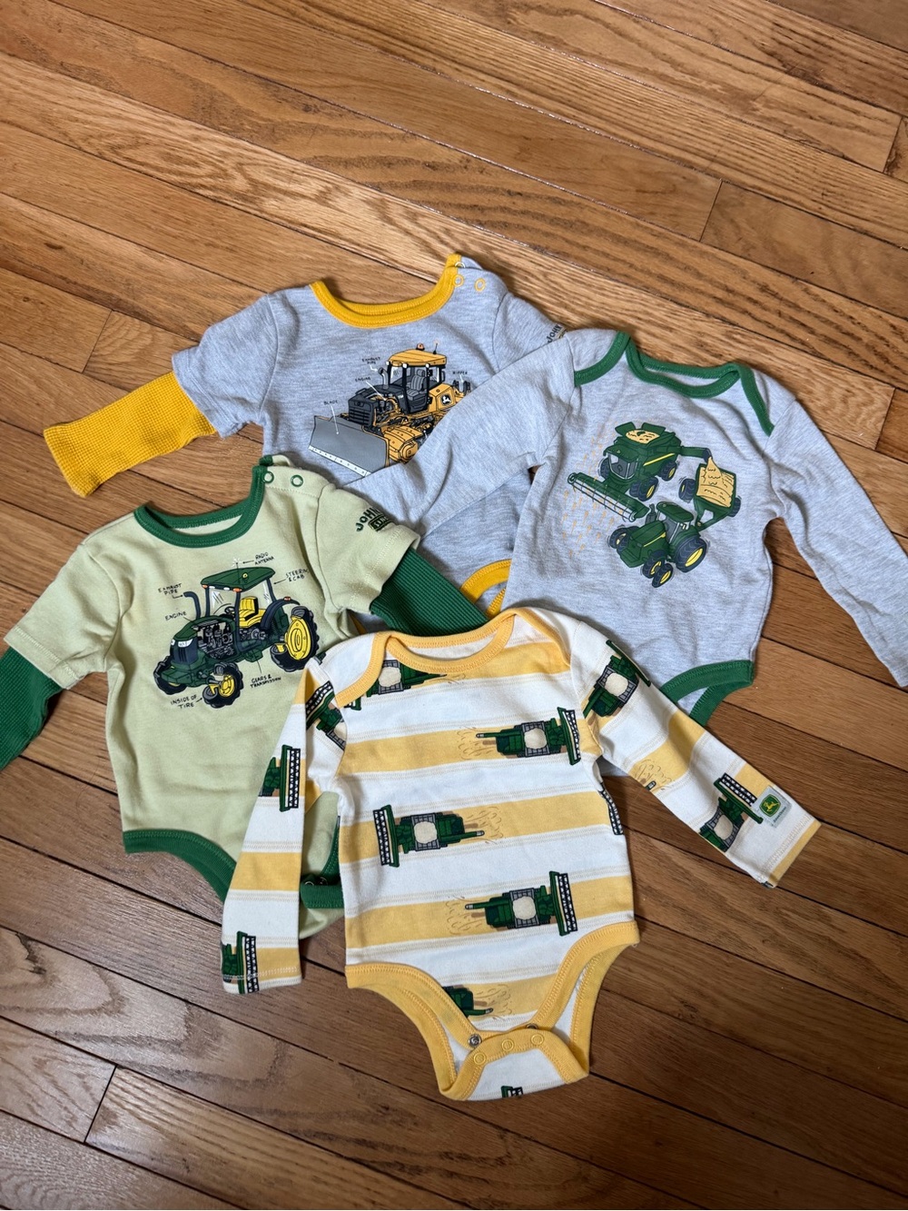 John Deere 3-6m Boys Onesies